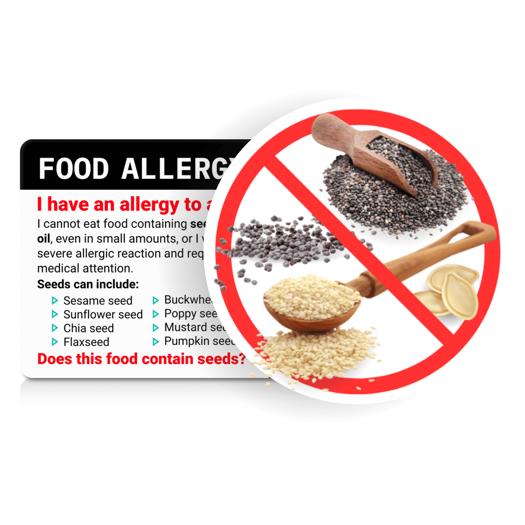 Seed Allergy Card Your Seed Allergies Understood Equal Eats