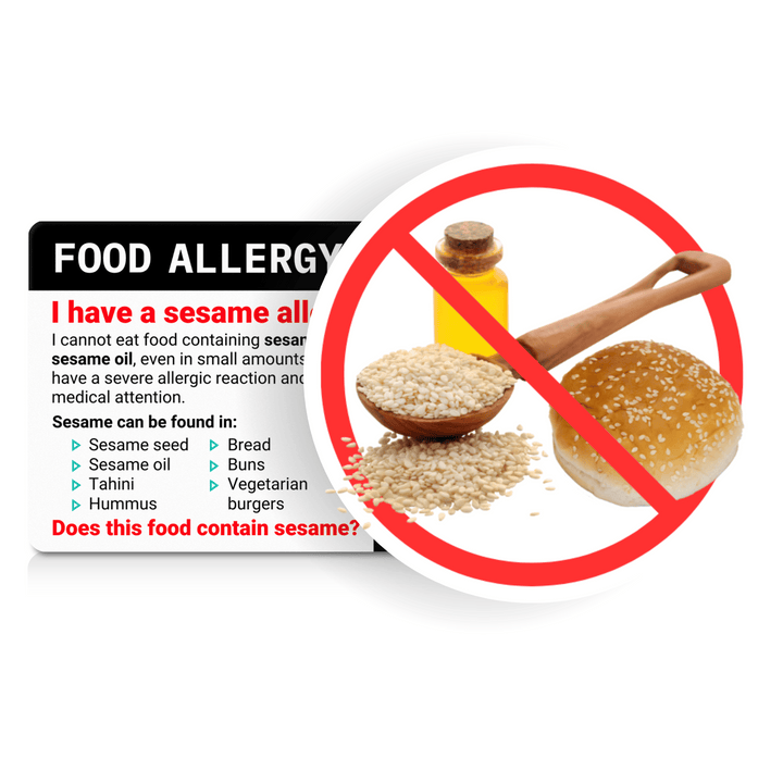 Sesame Allergy Translation Card