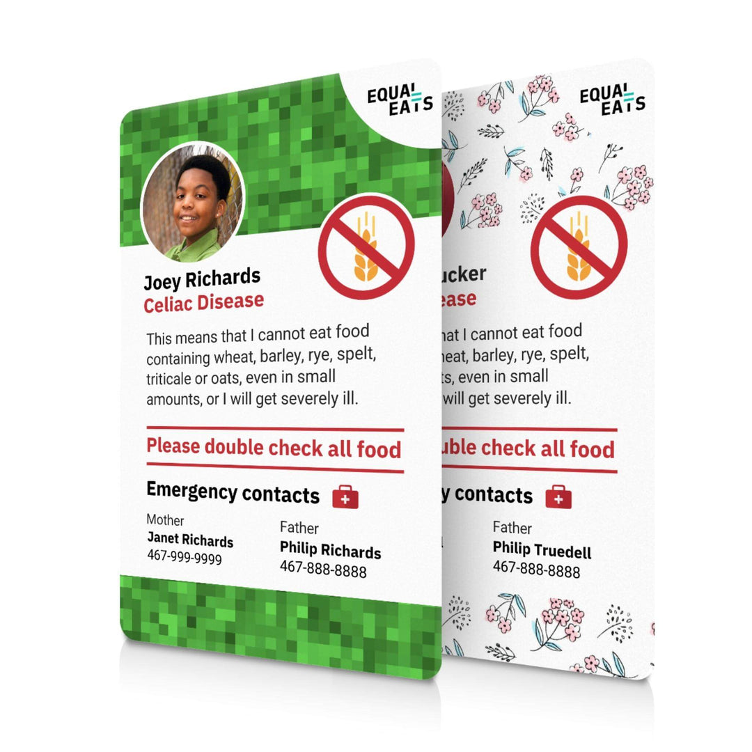 Celiac Disease ID Cards (EqualEats)