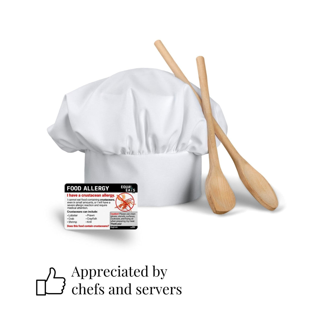 Chef Card for Crustacean Allergies