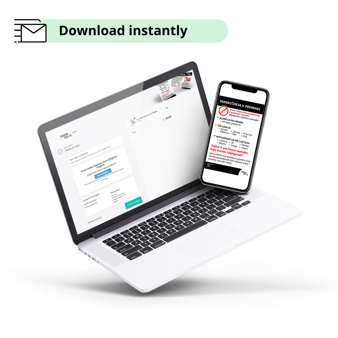 Printable Multiple Restriction Card (PDF Download)
