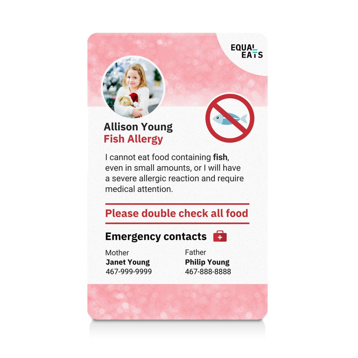 Sparkle Fish Allergy ID Card (EqualEats)