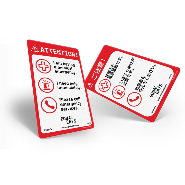 Emergency Translation Card (Plastic)