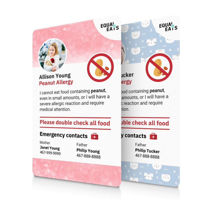 Peanut Allergy ID Card (Equal Eats)