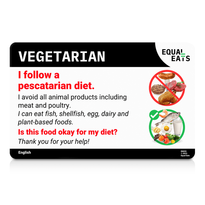 Arabic Pescatarian Card