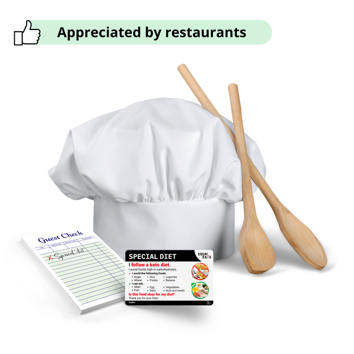 Chef Card for Keto, Ketogenic Diet