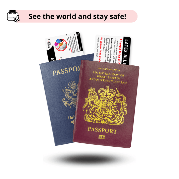 Croatian Latex Allergy Card