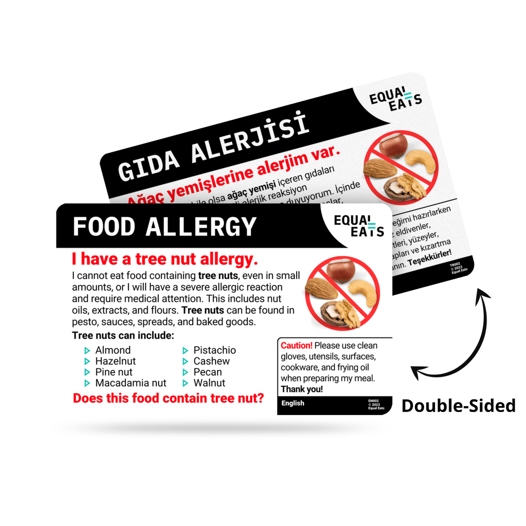 Italian Tree Nut Allergy Card