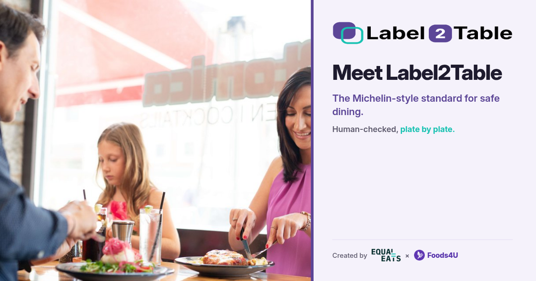 Meet Label2Table: join us in building safer dining