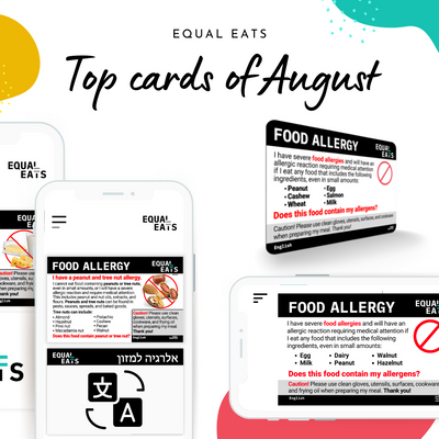 Equal Eats Most Popular Food Allergy Cards of the Summer