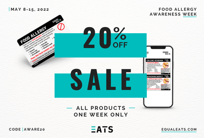 20% Off Sale - It's Food Allergy Awareness Week!