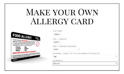 Make Your Own Allergy Card