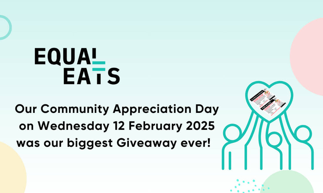 Community appreciation image with teal heart