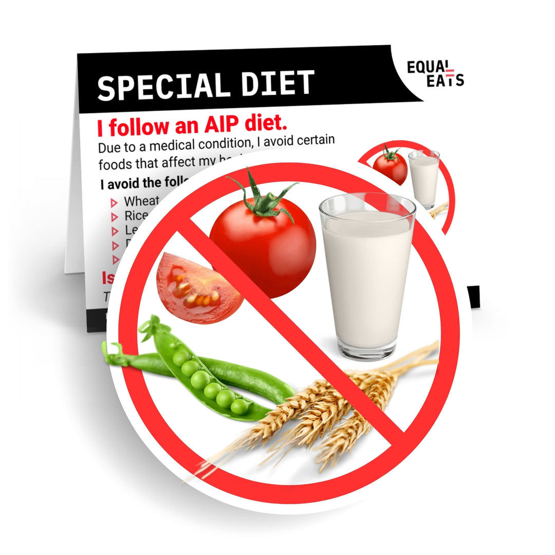 AIP Diet Printable Card