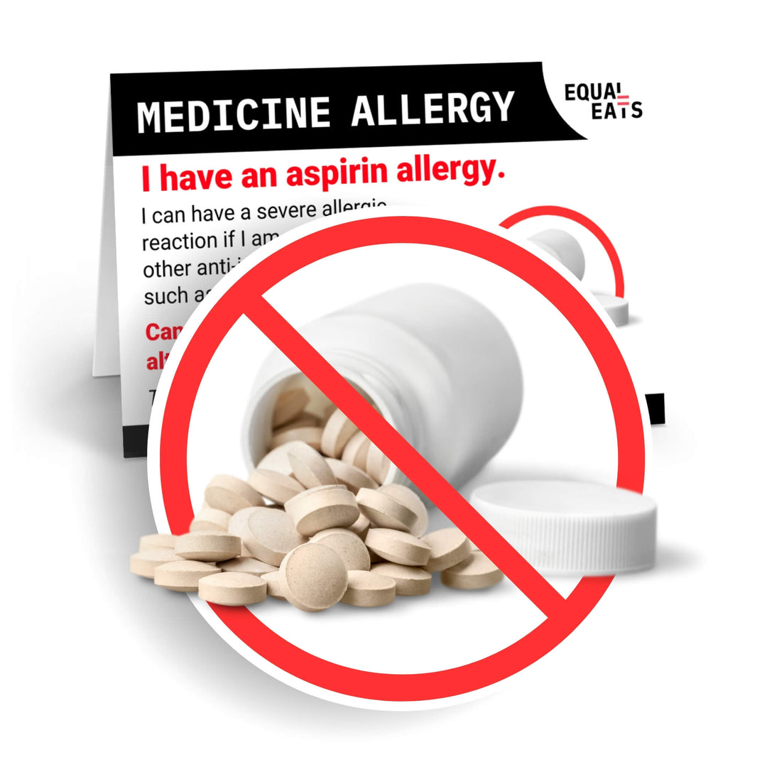 Aspirin Allergy Printable Card