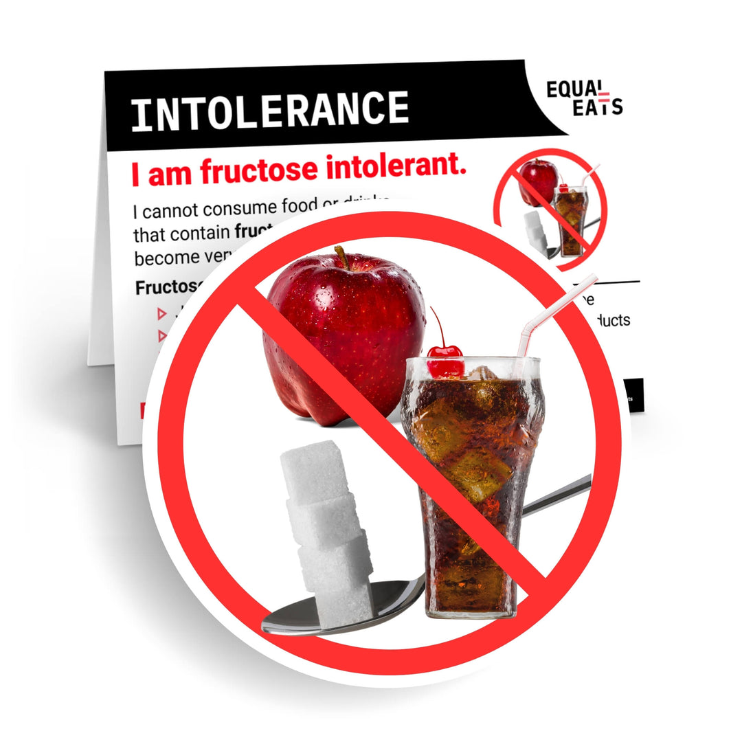 Fructose Intolerance Printable Cards