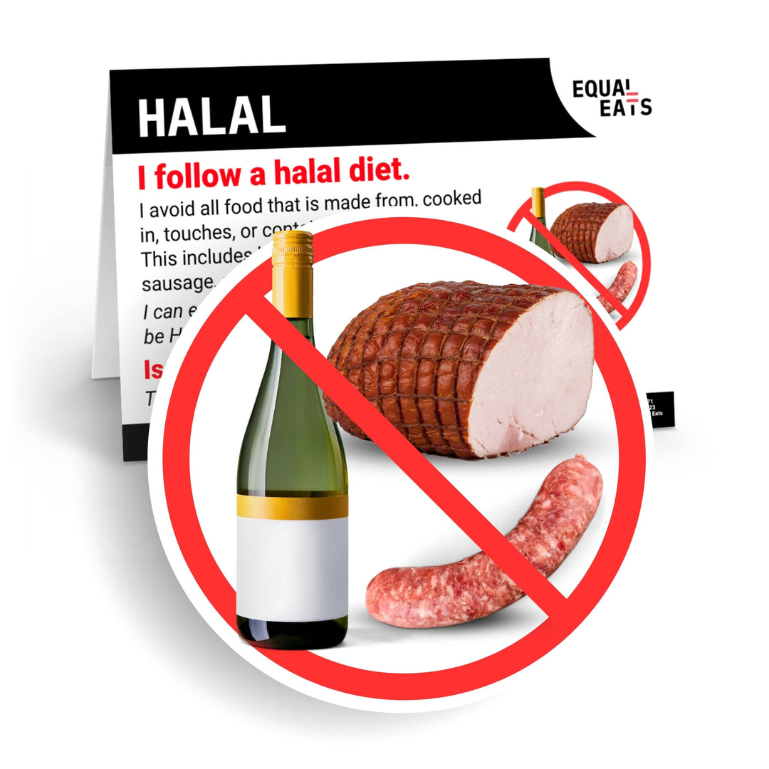 Halal Diet Printable Card