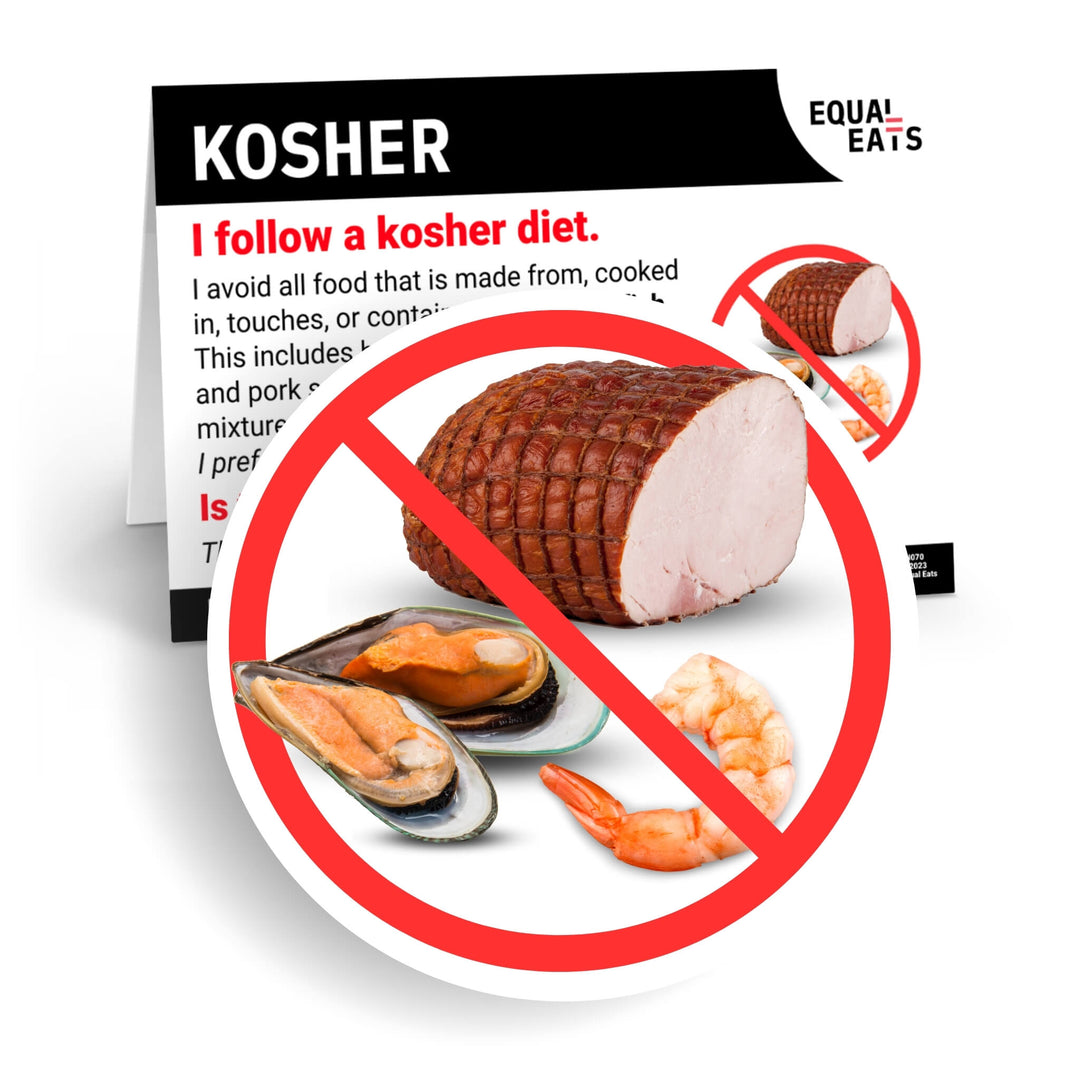 Kosher Diet Printable Card