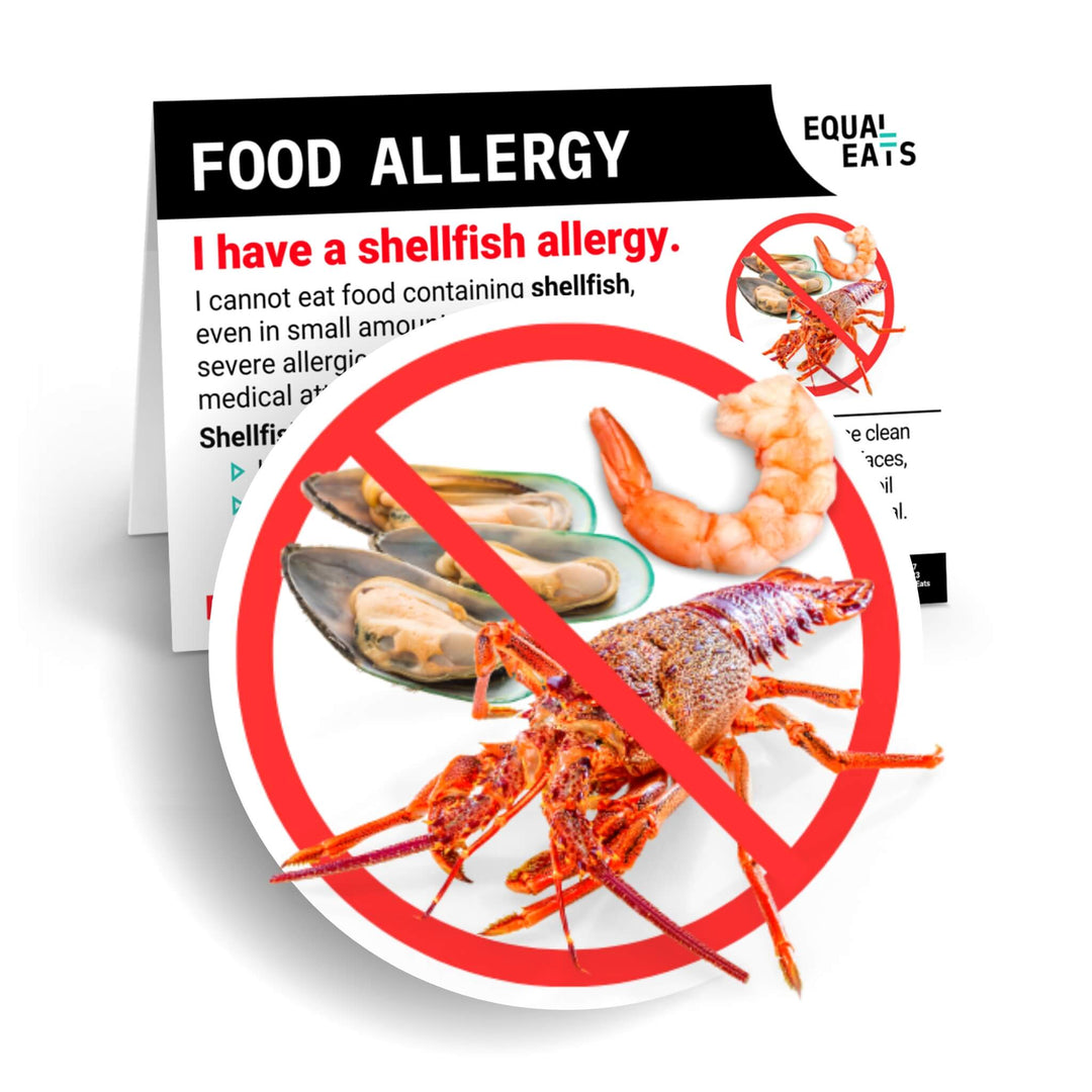 Shellfish Allergy Printable Card