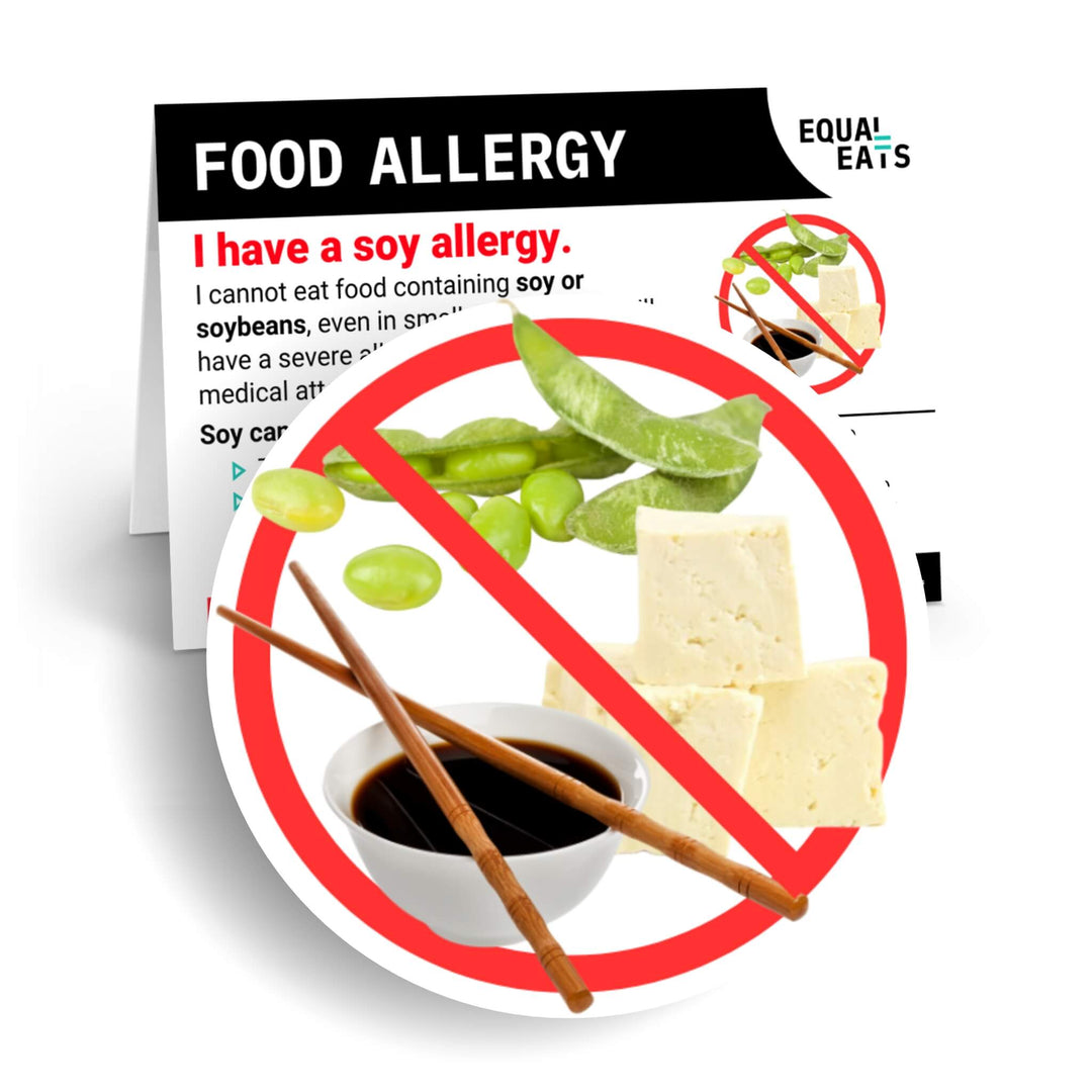 Soy Allergy Printable Card