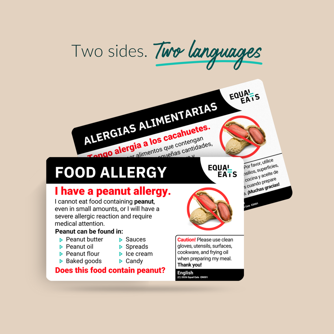 Lao Peanut Allergy Card