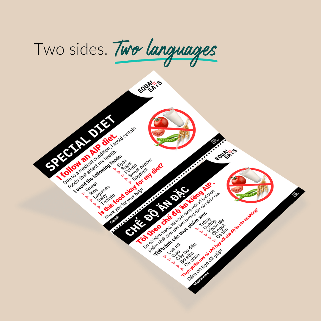 Printable AIP Diet Card (PDF Download)