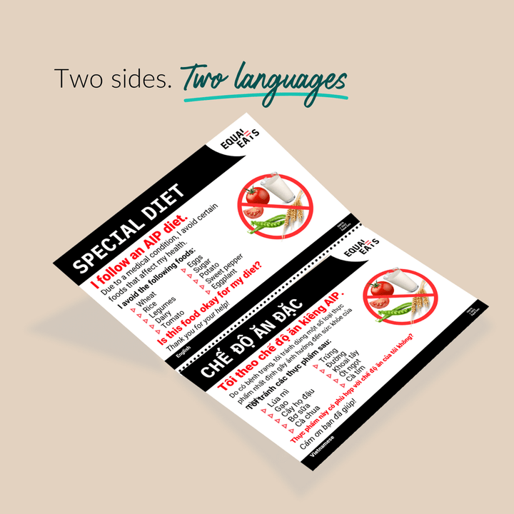 Printable AIP Diet Card (PDF Download)