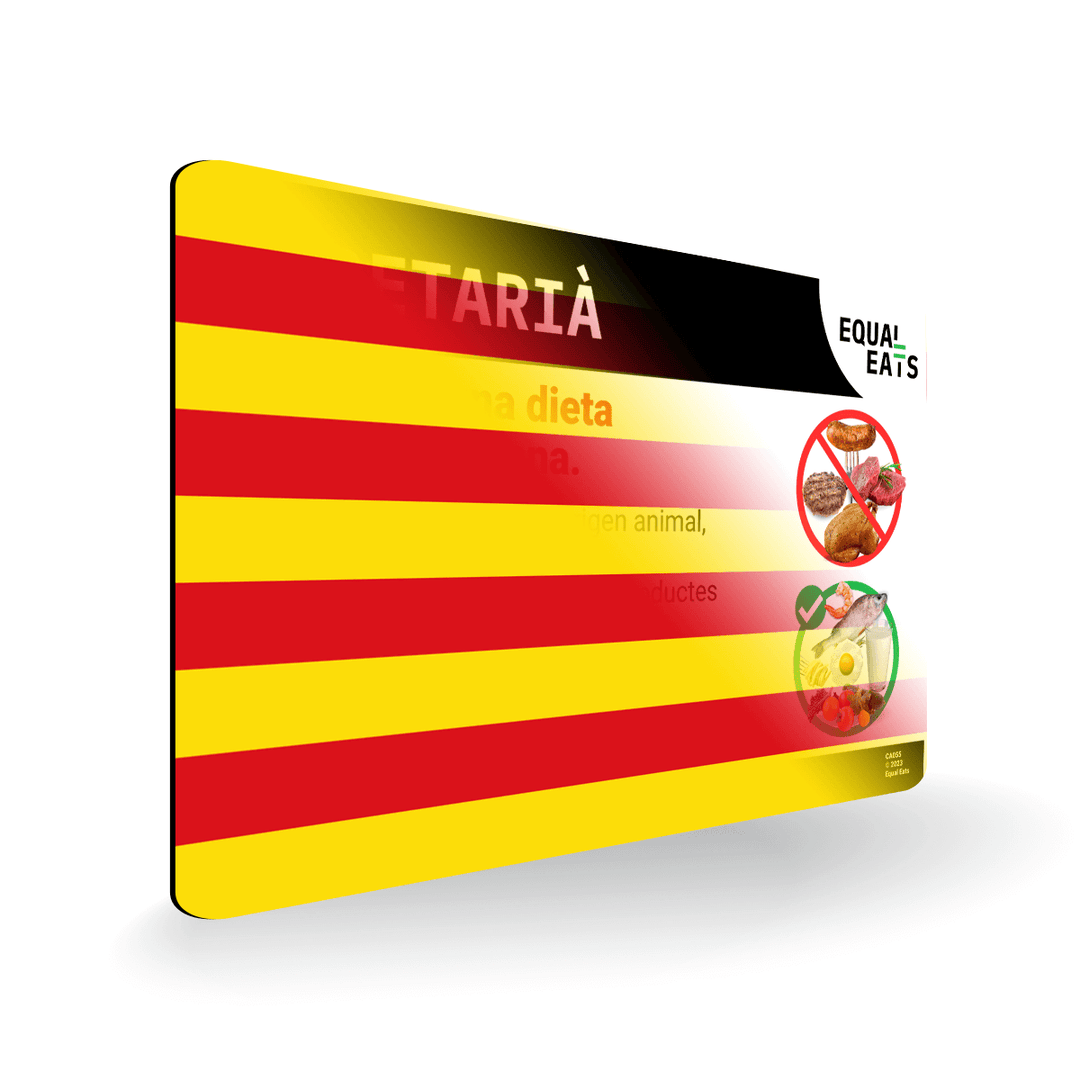 Pescatarian Allergy Card in Catalan