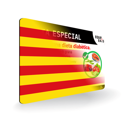 Diabetic Card in Catalan