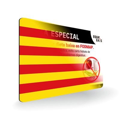 Low FODMAP Diet card in Catalan