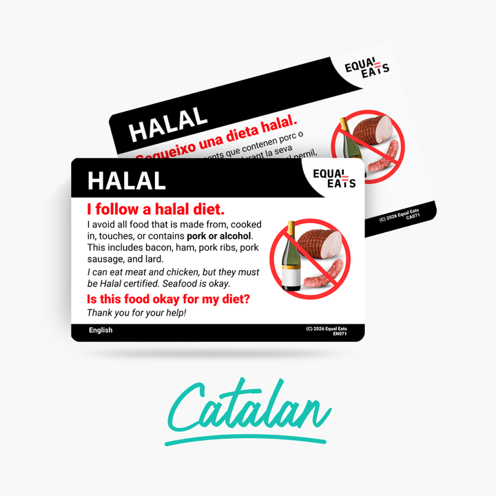 Catalan Halal Diet Card