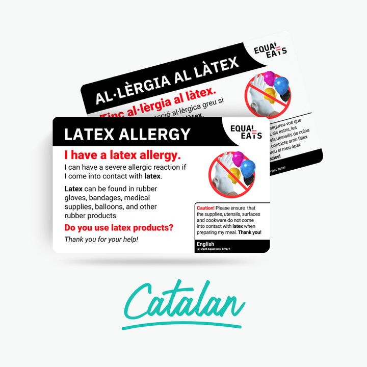 Catalan Latex Allergy Card
