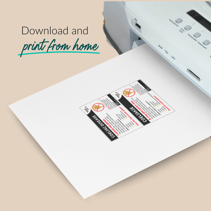 Coeliac Disease Printable Card