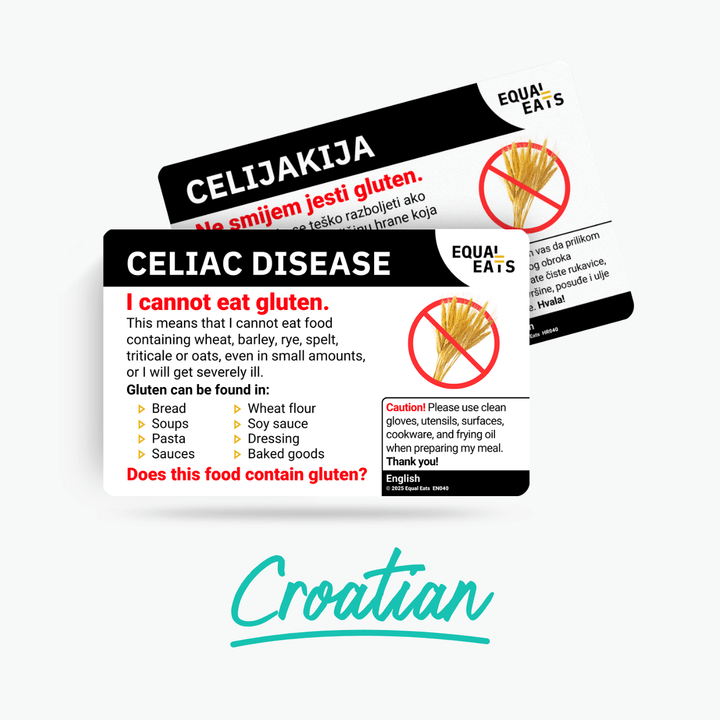 Croatian Celiac Disease Card