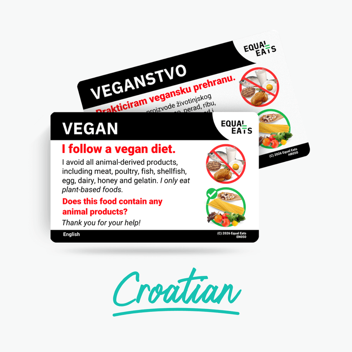 Croatian Vegan Card