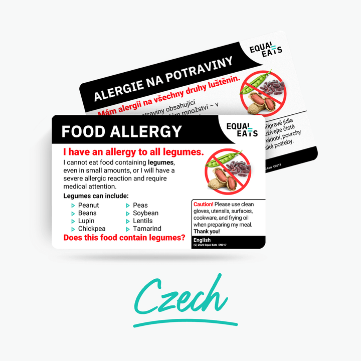 Czech Legume Allergy Card