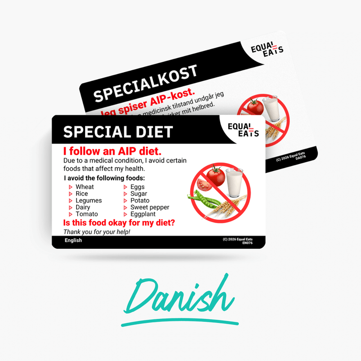 Danish AIP Diet Card