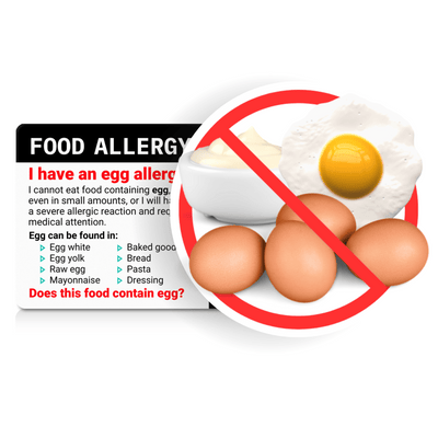 Egg Allergy Translation Alert Card