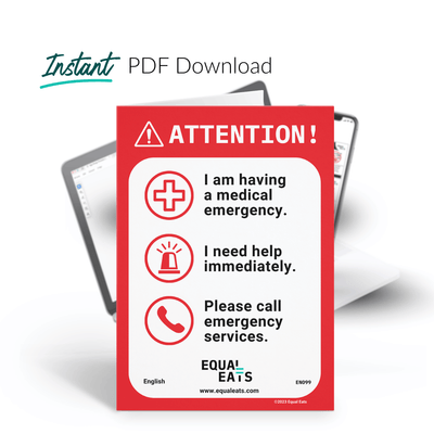 Printable Emergency Card (PDF Download)