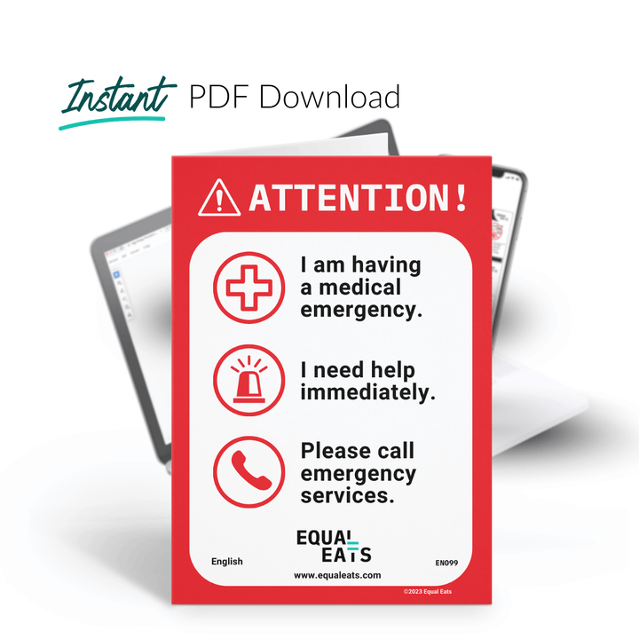 Printable Emergency Card (PDF Download)