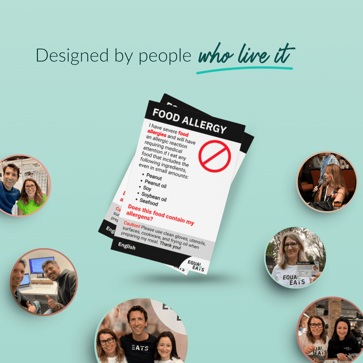 Printable Customized Food Allergy Card (PDF Download)