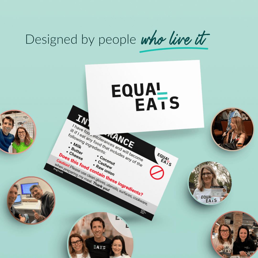 Printable Customized Intolerance Translation Card (PDF Download)