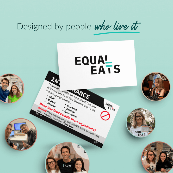 Printable Customized Intolerance Translation Card (PDF Download)