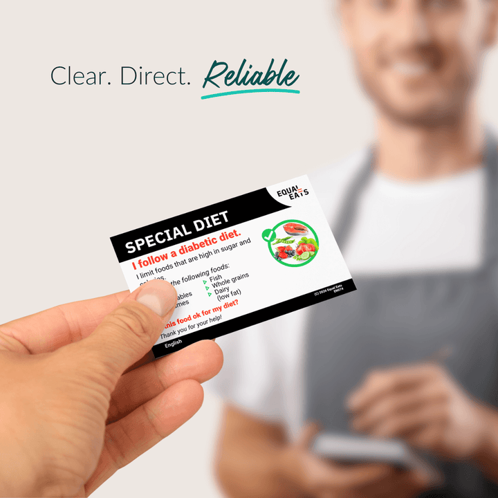 Diabetic Diet Printable Card (PDF Download)
