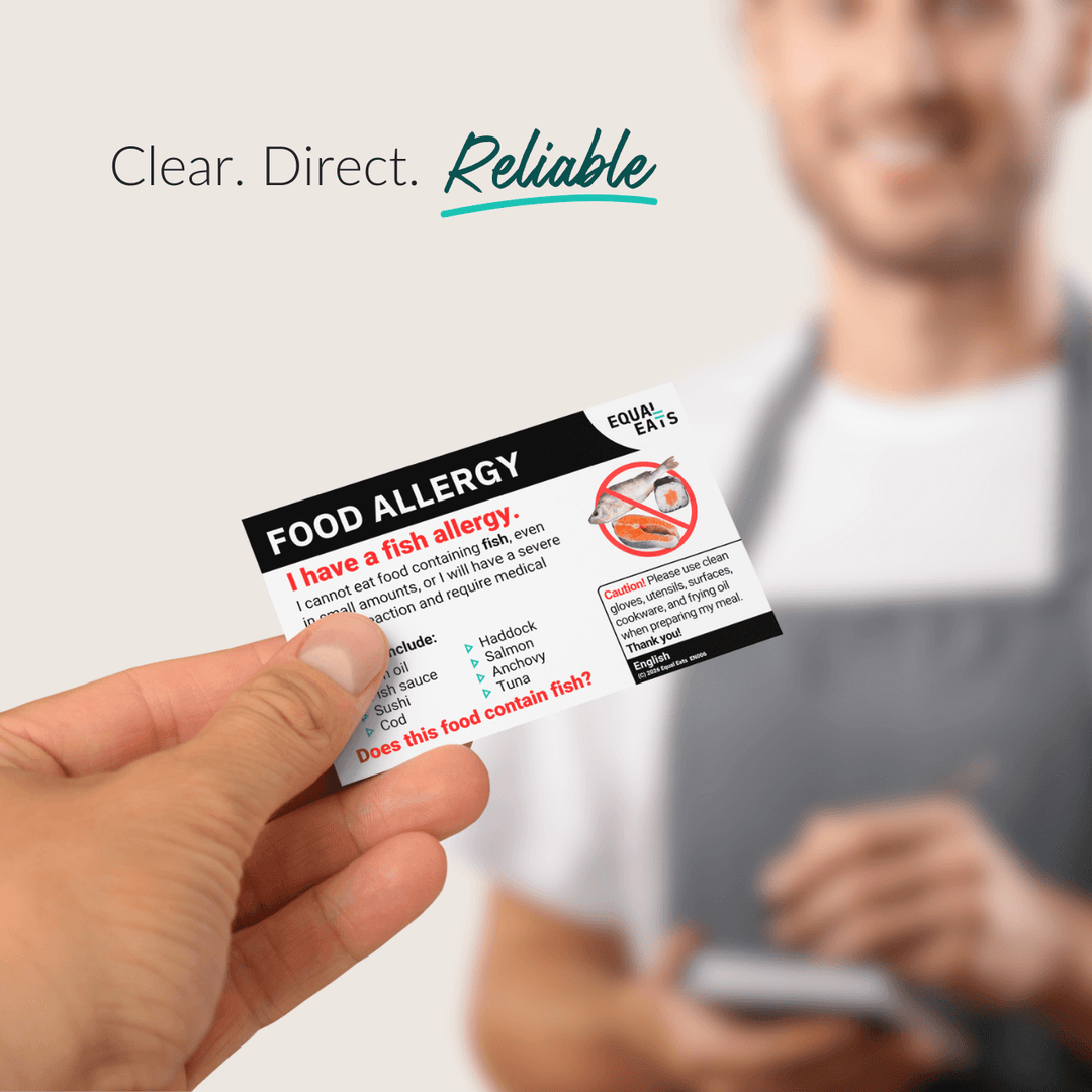 Fish Allergy Printable Card (PDF Download)