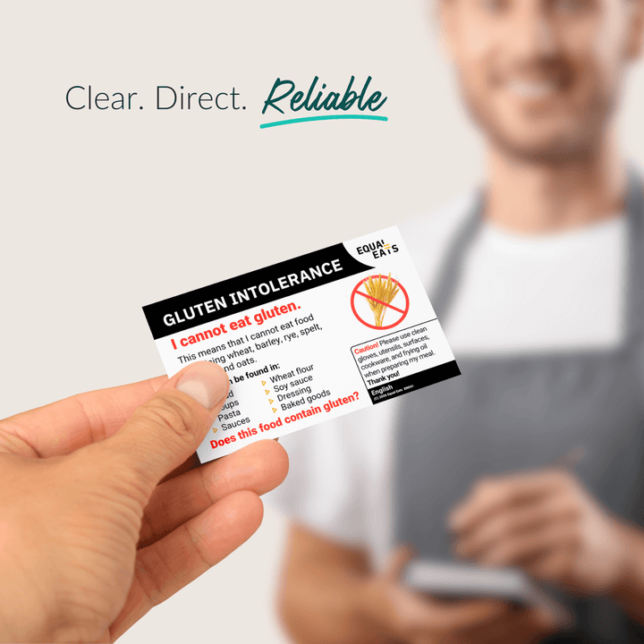 Gluten Intolerance Printable Card (PDF Download)