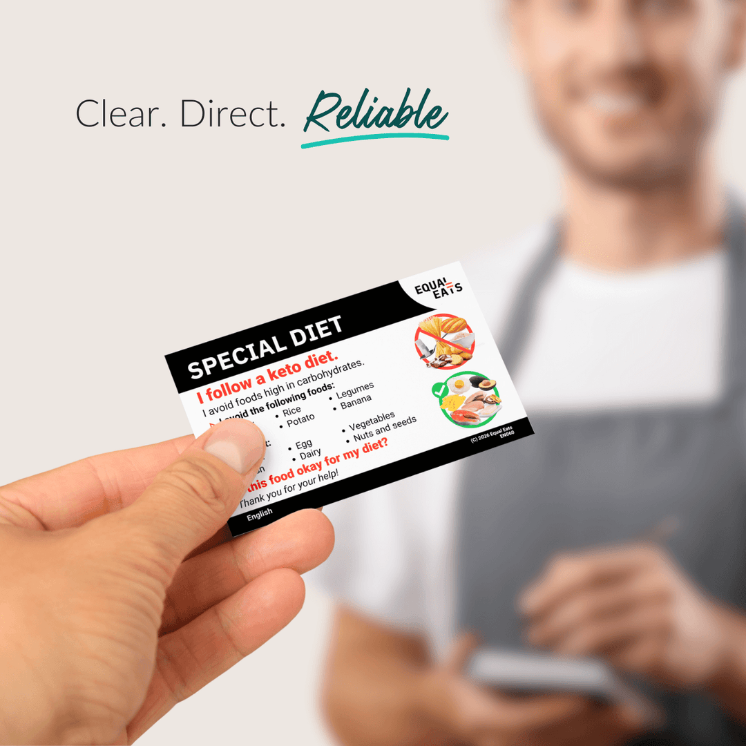 Sample Diet Card Example Keto Diet Card | Download a Translation Card | Equal Eats