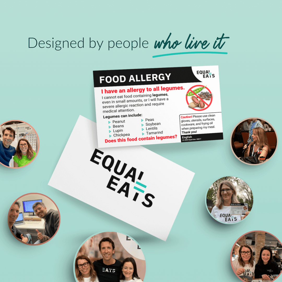 Legume Allergy Printable Card (PDF Download)
