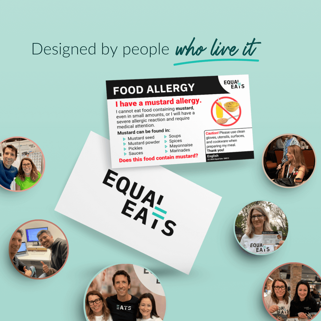 Mustard Allergy Printable Card (PDF Download)