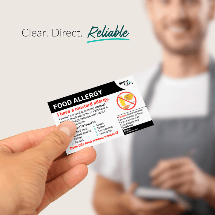 Mustard Allergy Printable Card (PDF Download)